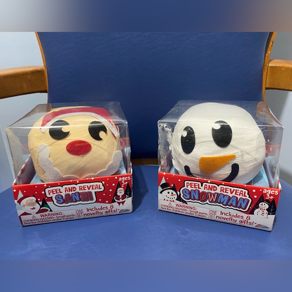 New Peel and Reveal Snowman or Santa